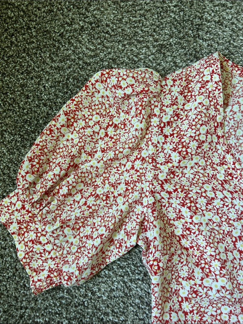 Abercrombie & Fitch Floral Wrap Top